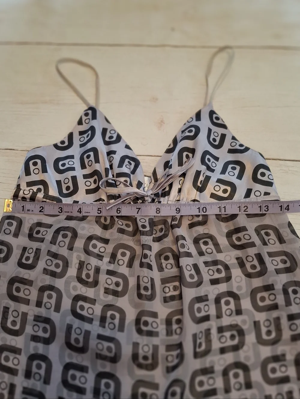 La Senza Vintage Y2K Sheer Babydoll Chemise Size Small Purple And Black Print - Picture 5 of 7